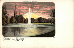 Johannapark mit Lutherkirche Johannapark mit Lutherkirche