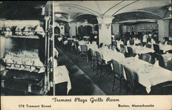 Tremont Plaza Grille Room Boston, MA Postcard Postcard Postcard