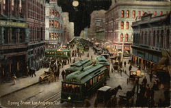 Spring Street at Night Spring Street at Night