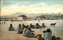 Apache Indians come in to draw Rations Apache Indians come in to draw Rations