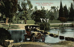 Winter in Eastlake Park Los Angeles, CA Postcard Postcard Postcard