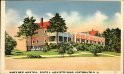 Ham's New Location, Route 1, Lafayette Road Portsmouth, NH Postcard Postcard Postcard