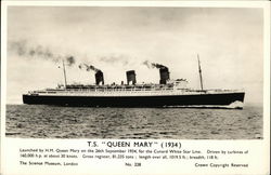 T.S. "Queen Mary" 1934 T.S. "Queen Mary" 1934