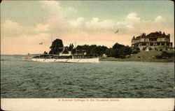 A Summer Cottage in the Thousand Islands New York Postcard Postcard Postcard