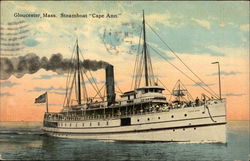 Steamboat "Cape Ann" on the Water Steamboat "Cape Ann" on the Water