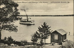 Steamer Macquoit with Chebeague in the distance Steamer Macquoit with Chebeague in the distance