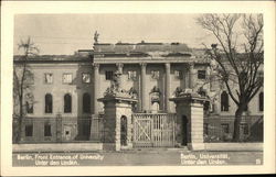 Front Entrance of University - Unter den Linden Front Entrance of University - Unter den Linden