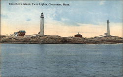 Thatcher's Island, Twin Lights Thatcher's Island, Twin Lights