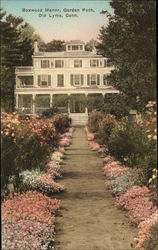 Boxwood Manor, Garden Path Postcard