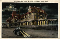 Nantasket House at Night Nantasket Beach, MA Postcard Postcard Postcard