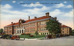 Central High School Looking Northwest Lima, OH Postcard Postcard Postcard
