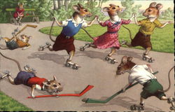 Mice Playing on Skates Mice Playing on Skates