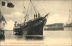 Kongeskibets Ankomst ved Kanalindvielsen den 25, August 1904 Kongeskibets Ankomst ved Kanalindvielsen den 25, August 1904