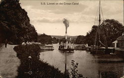 S. S. Linnet on the Crinan Canal S. S. Linnet on the Crinan Canal