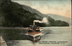 The S.Y. "RAVEN" Nearing Glenridding. The S.Y. "RAVEN" Nearing Glenridding.