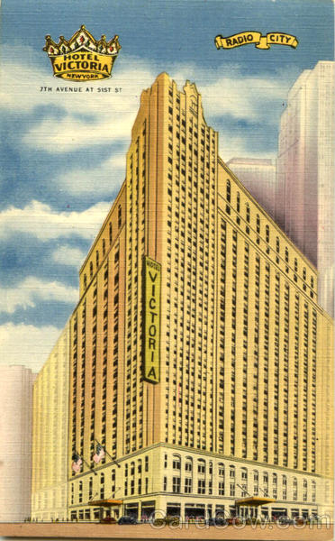 The new hotel victoria 7th avenue at 51st st radio city new york city The new hotel victoria 7th avenue at 51st st radio city new york city