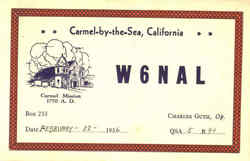 Carmel-By-The-Sea W6NAL Carmel-By-The-Sea W6NAL