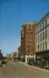 View of Main Street and Hotel Freeport Illinois Postcard Postcard Postcard