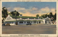 Nu-Joy Restaurant Postcard
