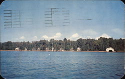 The White Cabins, Hill's Island Postcard