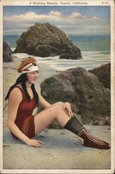 A Bathing Beauty Venice, CA Postcard Postcard Postcard