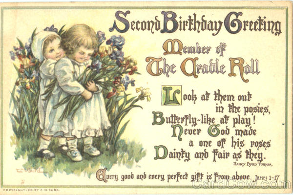 Second Birthday Greeting Greetings Second Birthday Greeting Greetings