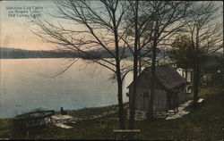 Stantons Log Cabin on Rogers Lake Postcard