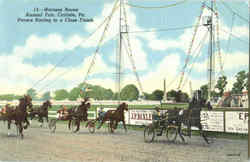 Harness Races Annual Fair Carlisle, PA Postcard Postcard