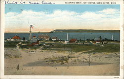 Sleeping Bear Light House Postcard