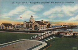 Municipal Pier Ventnor City, NJ Postcard Postcard Postcard