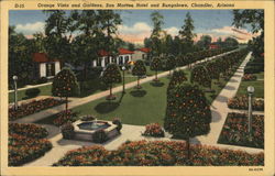 Orange Vista and Gardens, San Marcos Hotel and Bungalows Postcard