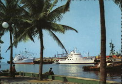 Sputh Harbor from Rizal Park Manila, Philippines Southeast Asia Postcard Postcard Postcard