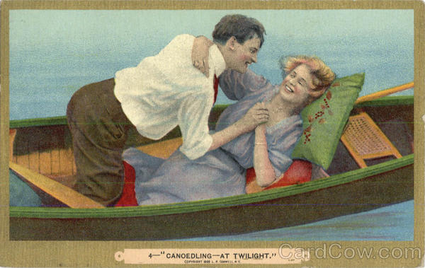 Canoedling--At Twilight Romance & Love Canoes & Rowboats