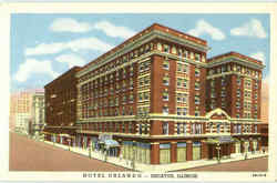 Hotel Orlando Decatur, IL Postcard Postcard