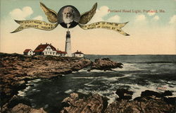Portland Head Light Maine Postcard Postcard Postcard