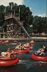 Conneaut Lake Park - Bumper Boats and Water Coaster Postcard