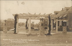 Fountain - Glen Square, Grand View Chambersburg, PA Postcard Postcard Postcard