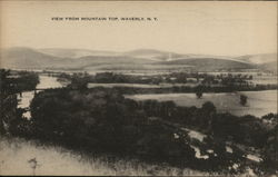 View From Mountain Top Postcard