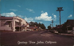Greetings From Julian Postcard