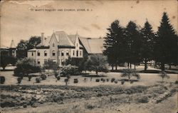 St. Mary's Rectory and Church Postcard