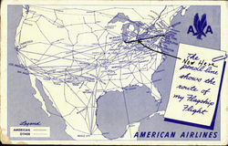 AMERICAN AIRLINES Route Map