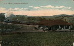 R.R. Station, Maryland Sanatorium Glenn Dale, MD Postcard Postcard Postcard