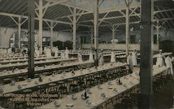 Main Dining Room (Interior View) National Solider's Home Postcard