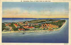 Aeroplane view of Cedar Point on Lake Erie Aeroplane view of Cedar Point on Lake Erie