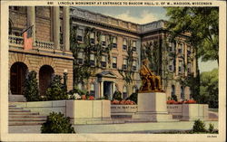 Lincoln Monument At Entrance To Bascom Hall