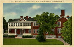 Davis Building Nurses Home, Blue Ridge Sanatorium