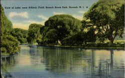 View Of Lake Near Athletic Field, Branch Brook Park View Of Lake Near Athletic Field, Branch Brook Park