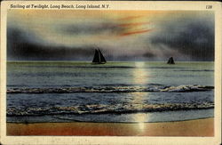 Sailing At Twilight Long Beach Sailing At Twilight Long Beach