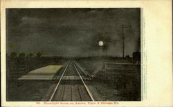 Moonlight Scene On Aurora