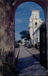 The Patio And Towers Of Mission San Xavier Del Bac